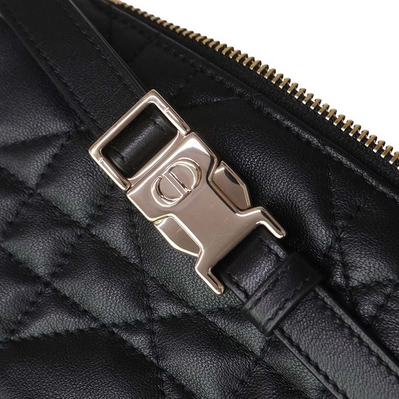 Christian Dior Vibe Micro Hobo Macro Cannage Chain Lambskin Black - Picture 11 of 11